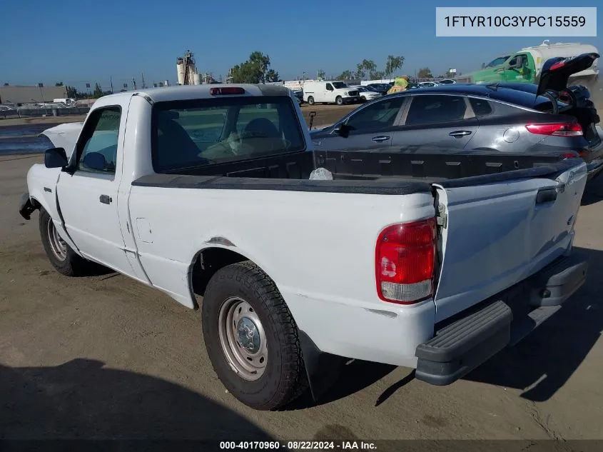 1FTYR10C3YPC15559 2000 Ford Ranger Xl/Xlt