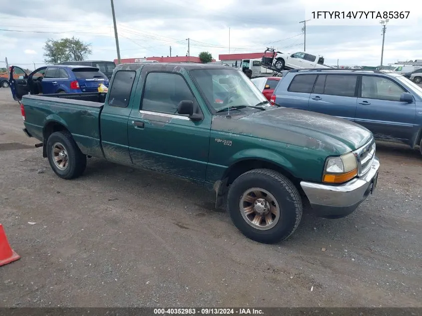 1FTYR14V7YTA85367 2000 Ford Ranger Xl/Xlt