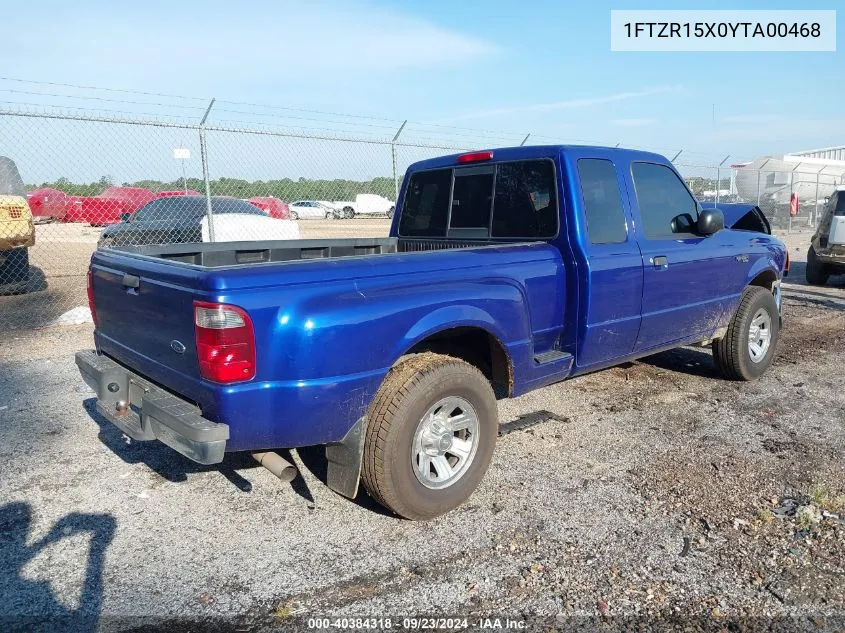 1FTZR15X0YTA00468 2000 Ford Ranger Xlt