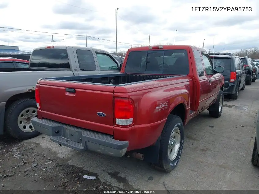 1FTZR15V2YPA95753 2000 Ford Ranger Xl/Xlt