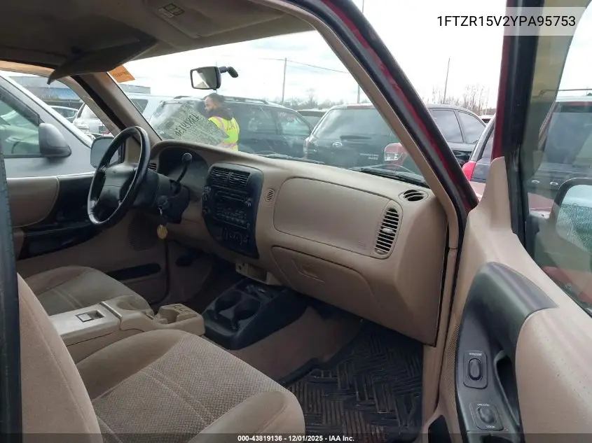 1FTZR15V2YPA95753 2000 Ford Ranger Xl/Xlt