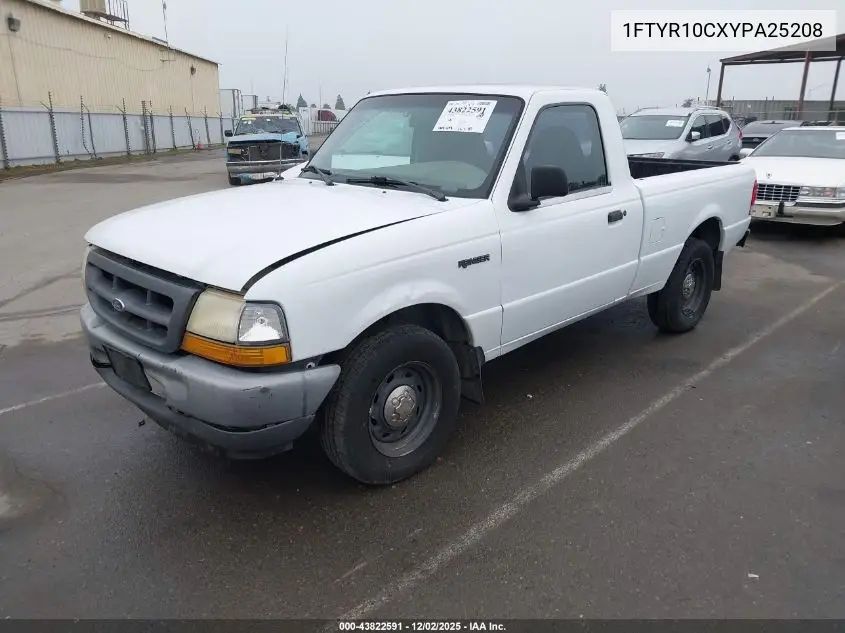 1FTYR10CXYPA25208 2000 Ford Ranger Xl/Xlt