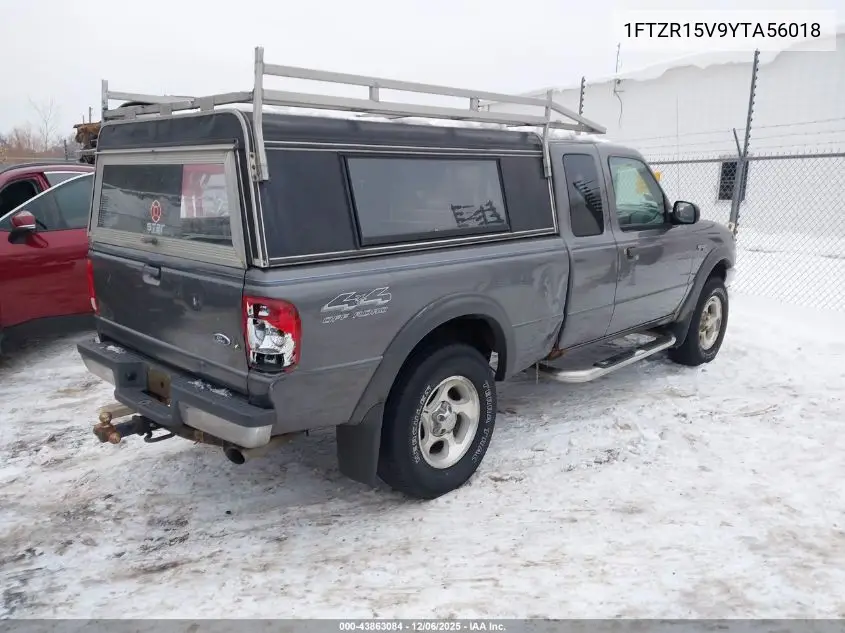 1FTZR15V9YTA56018 2000 Ford Ranger Xl/Xlt