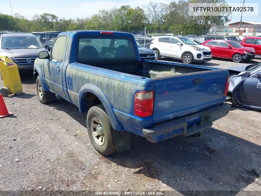 1FTYR10U71TA92578 2001 Ford Ranger Edge/Xl/Xlt