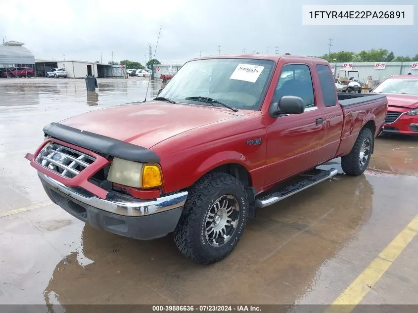 1FTYR44E22PA26891 2002 Ford Ranger Xlt