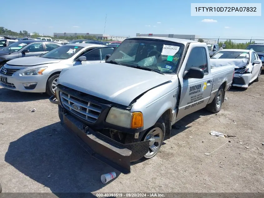 1FTYR10D72PA07832 2002 Ford Ranger Xl/Xlt