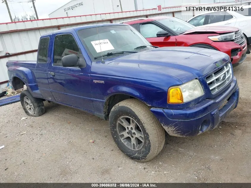 1FTYR14V63PB41316 2003 Ford Ranger Edge/Tremor/Xl/Xlt