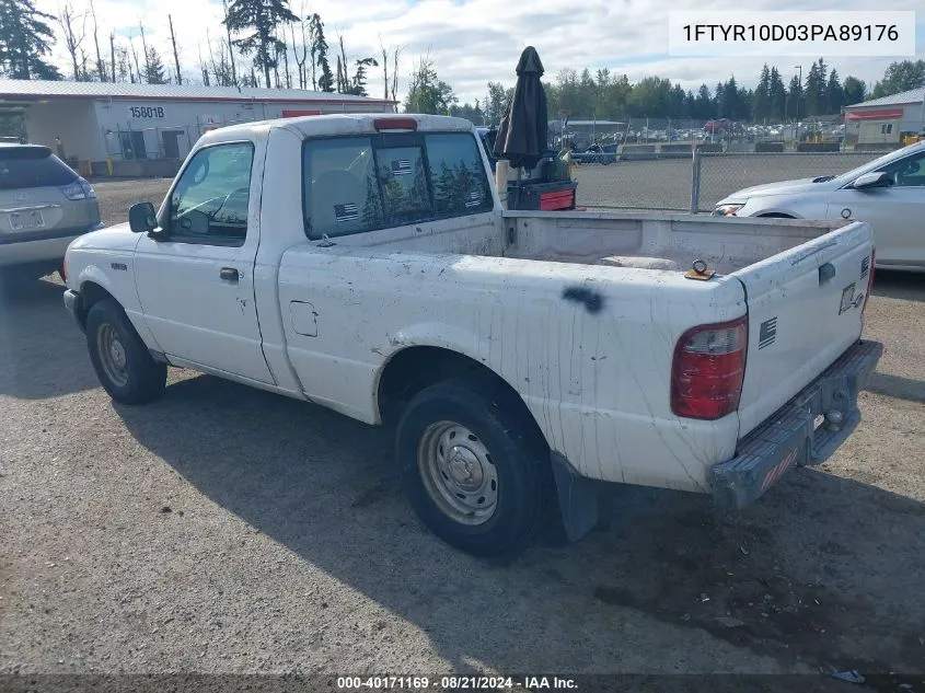 1FTYR10D03PA89176 2003 Ford Ranger Xl/Xlt