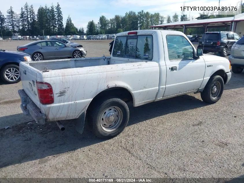 1FTYR10D03PA89176 2003 Ford Ranger Xl/Xlt