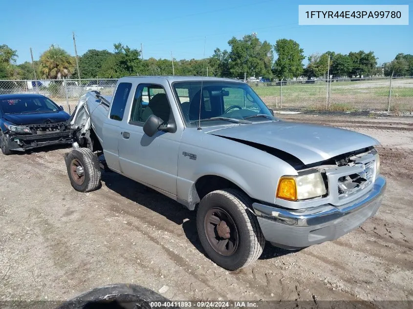 1FTYR44E43PA99780 2003 Ford Ranger Super Cab