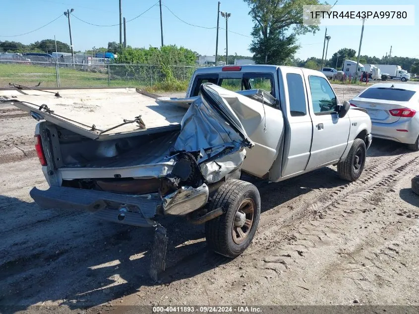 1FTYR44E43PA99780 2003 Ford Ranger Super Cab