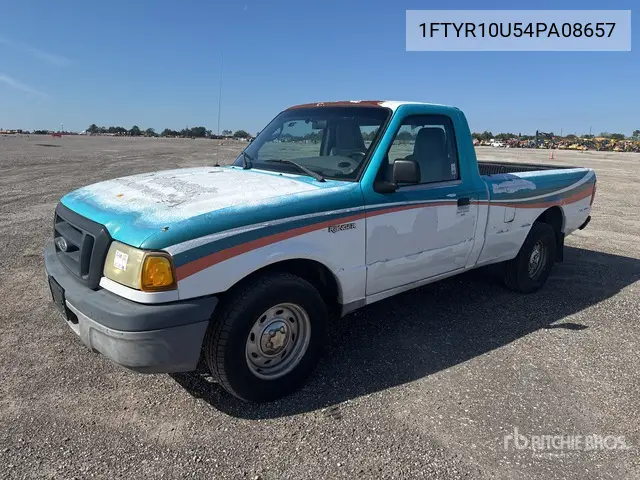 1FTYR10U54PA08657 2004 Ford Ranger 2004 Ford Ranger 4X2 Pickup