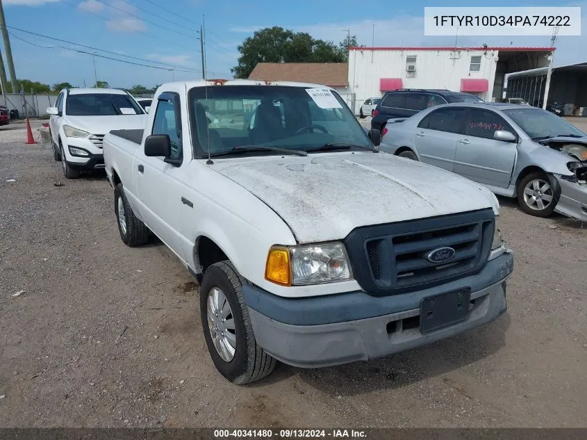 1FTYR10D34PA74222 2004 Ford Ranger