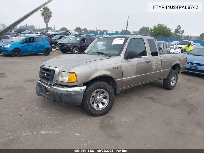 1FTYR44U24PA08742 2004 Ford Ranger Edge/Tremor/Xlt