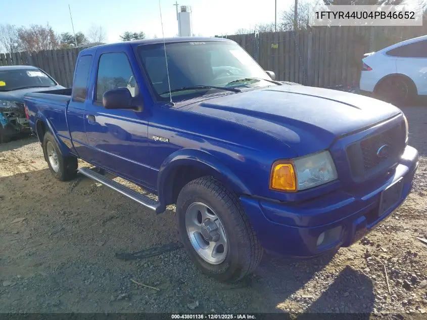 1FTYR44U04PB46652 2004 Ford Ranger Edge/Tremor/Xlt