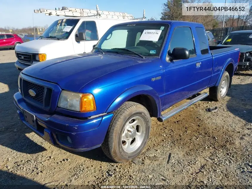 1FTYR44U04PB46652 2004 Ford Ranger Edge/Tremor/Xlt