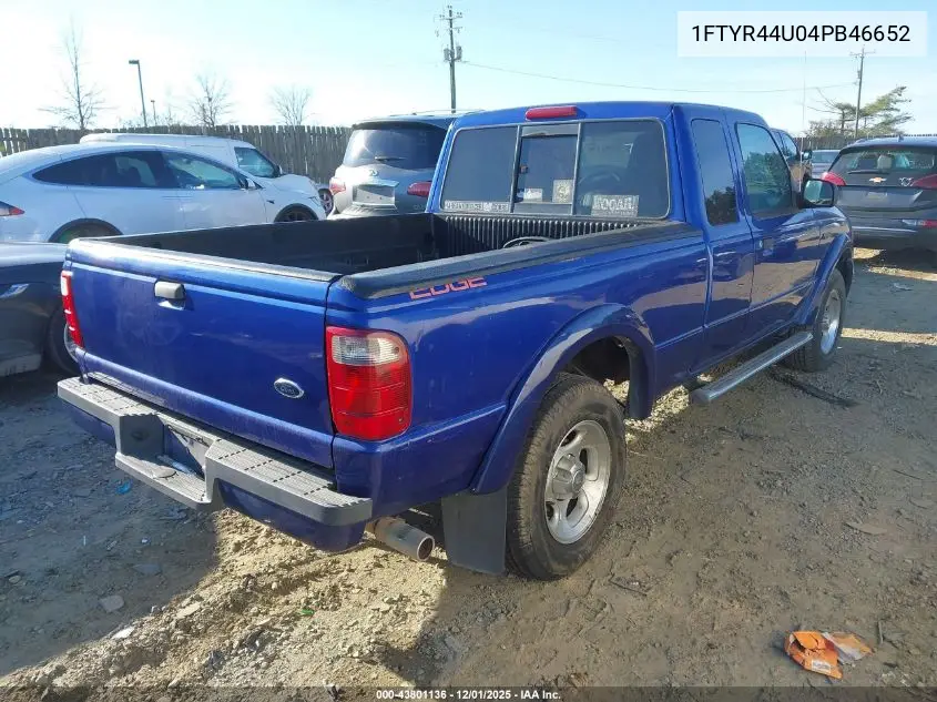 1FTYR44U04PB46652 2004 Ford Ranger Edge/Tremor/Xlt