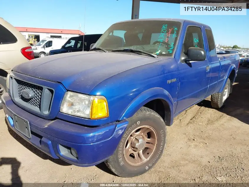 1FTYR14U04PA34285 2004 Ford Ranger Edge/Tremor/Xl/Xlt