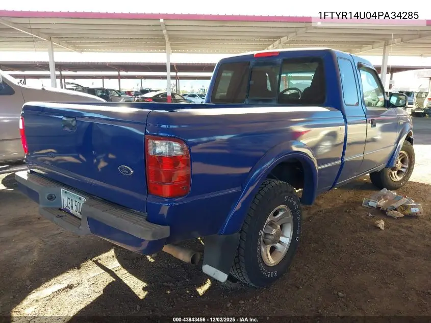 1FTYR14U04PA34285 2004 Ford Ranger Edge/Tremor/Xl/Xlt