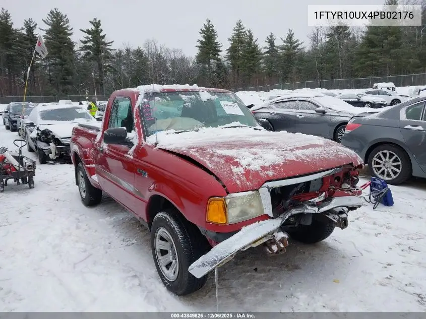 1FTYR10UX4PB02176 2004 Ford Ranger Edge/Xl/Xlt