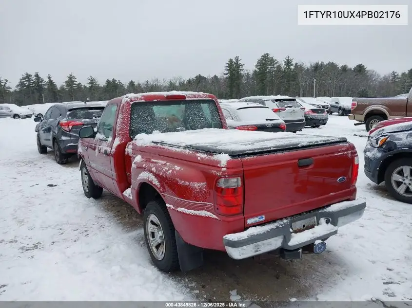 1FTYR10UX4PB02176 2004 Ford Ranger Edge/Xl/Xlt