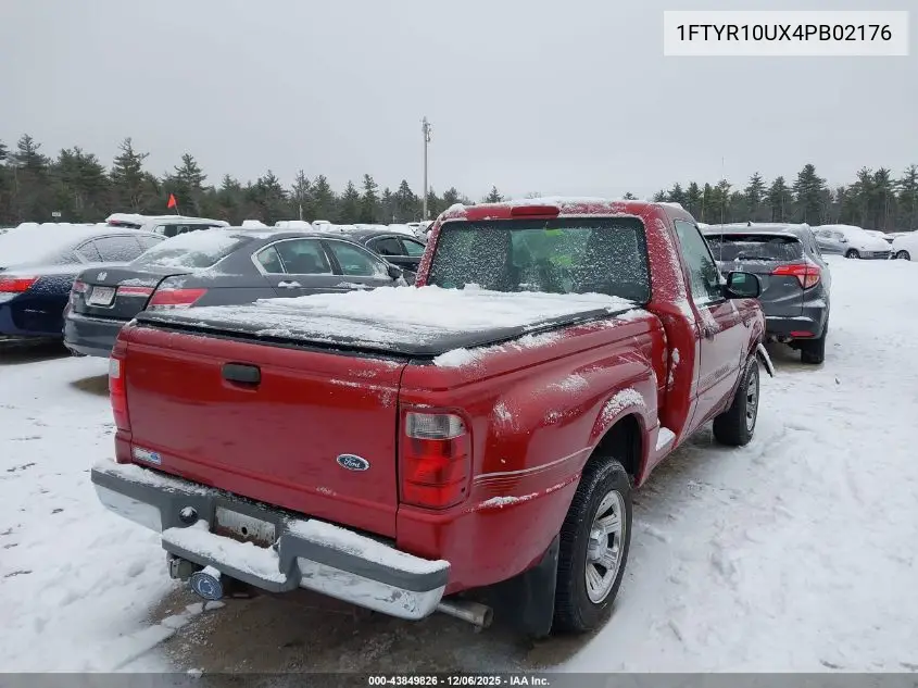 1FTYR10UX4PB02176 2004 Ford Ranger Edge/Xl/Xlt