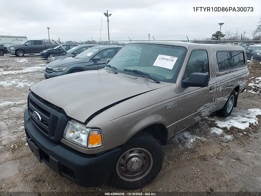1FTYR10D86PA30073 2006 Ford Ranger Xl/Xlt
