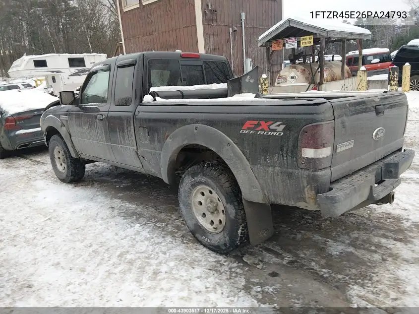 1FTZR45E26PA24793 2006 Ford Ranger Fx4 Level Ii/Fx4 Off-Road/Sport/Xlt