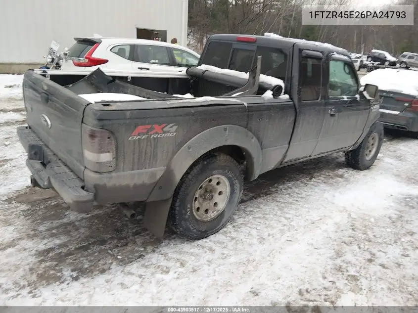 1FTZR45E26PA24793 2006 Ford Ranger Fx4 Level Ii/Fx4 Off-Road/Sport/Xlt