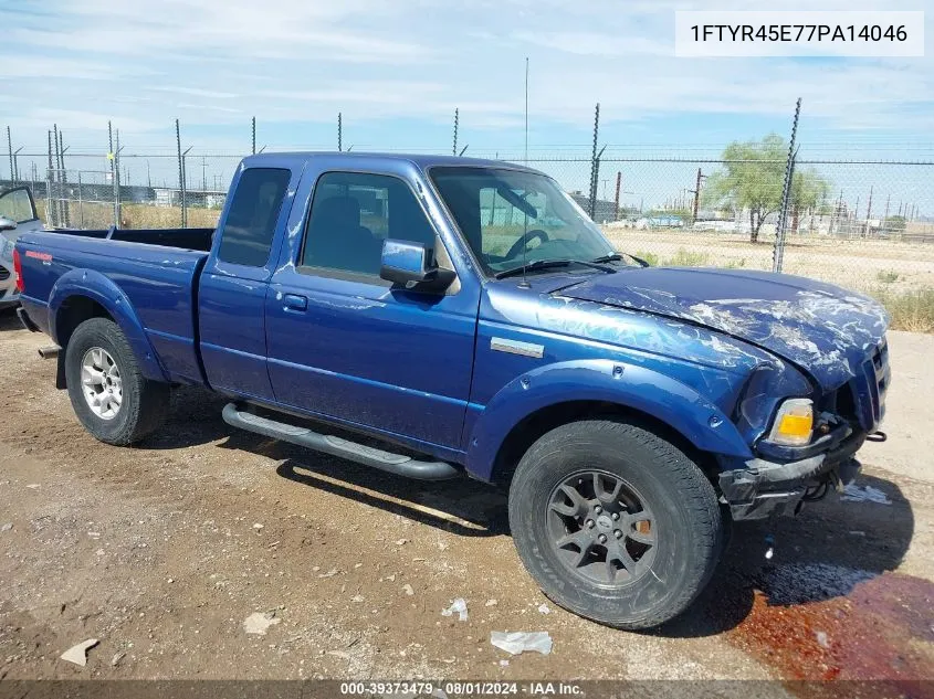 2007 Ford Ranger Fx4 Level Ii/Fx4 Off-Road/Sport/Xlt VIN: 1FTYR45E77PA14046 Lot: 39373479