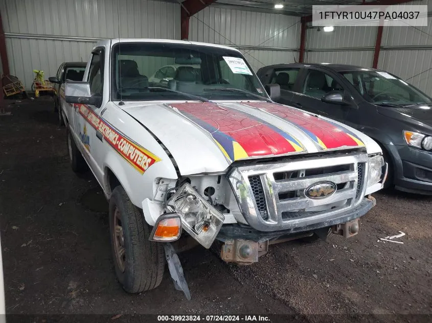 1FTYR10U47PA04037 2007 Ford Ranger Sport/Stx/Xl/Xlt