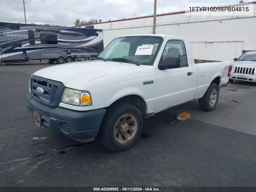 1FTYR10D98PB04815 2008 Ford Ranger Xl/Xlt