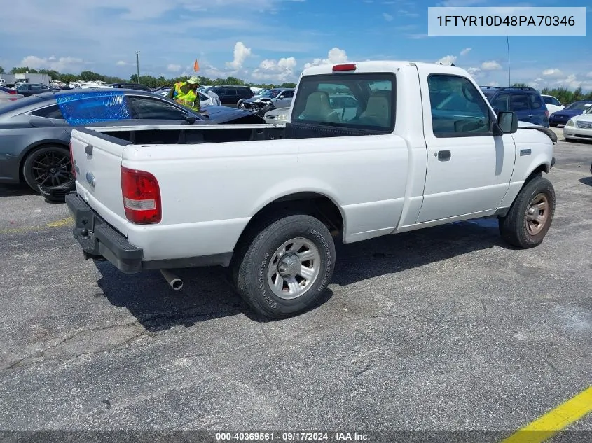 1FTYR10D48PA70346 2008 Ford Ranger Xl/Xlt