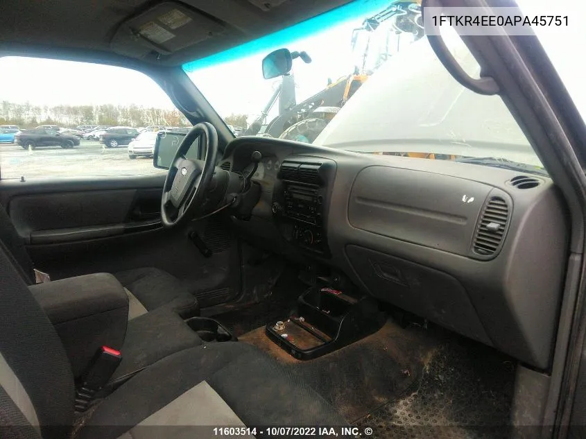 1FTKR4EE0APA45751 2010 Ford Ranger Super Cab