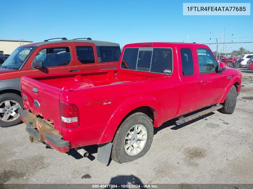 1FTLR4FE4ATA77685 2010 Ford Ranger Sport/Xlt