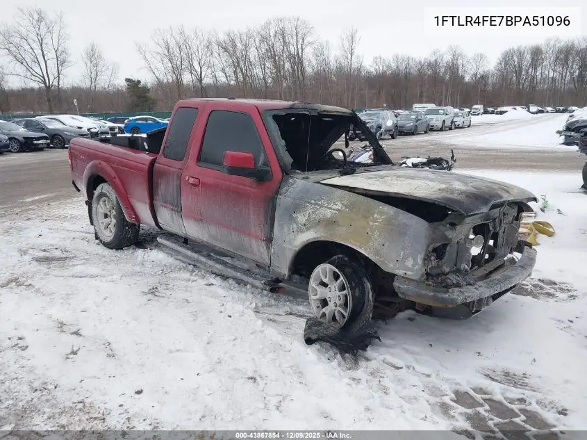 1FTLR4FE7BPA51096 2011 Ford Ranger Sport