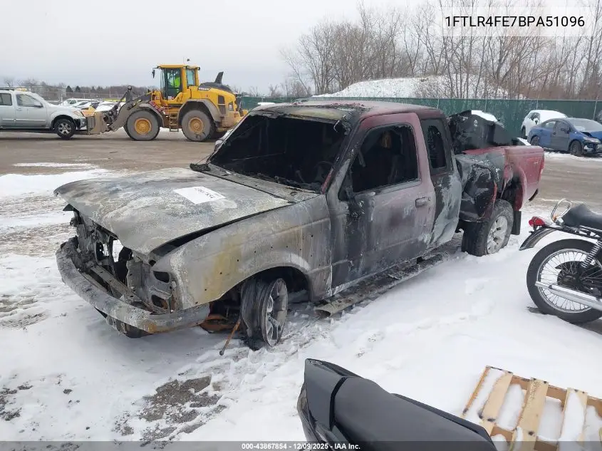 1FTLR4FE7BPA51096 2011 Ford Ranger Sport