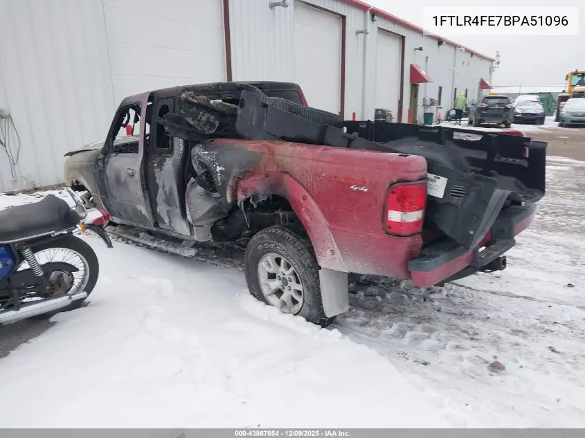 1FTLR4FE7BPA51096 2011 Ford Ranger Sport