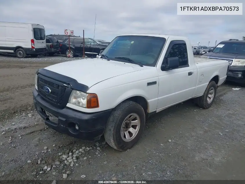 1FTKR1ADXBPA70573 2011 Ford Ranger Xl