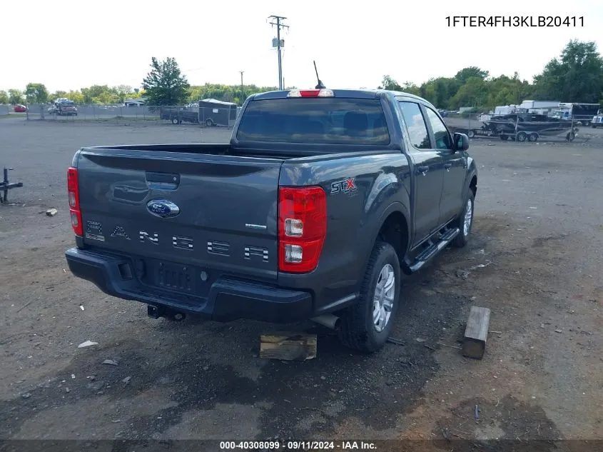 1FTER4FH3KLB20411 2019 Ford Ranger Xl