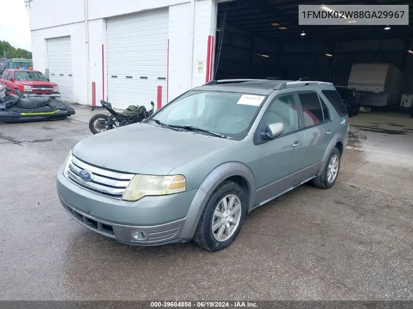 1FMDK02W88GA29967 2008 Ford Taurus X Sel