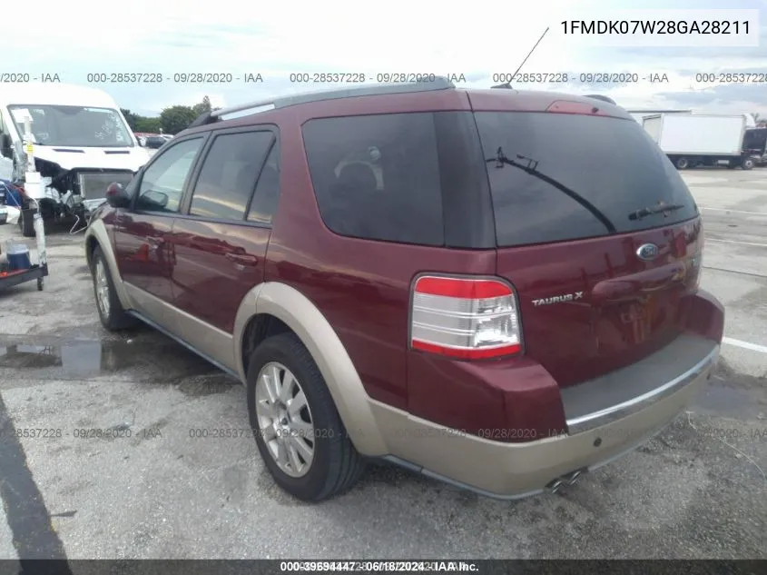 1FMDK07W28GA28211 2008 Ford Taurus X Eddie Bauer