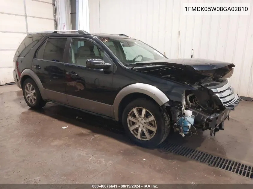 1FMDK05W08GA02810 2008 Ford Taurus X Sel