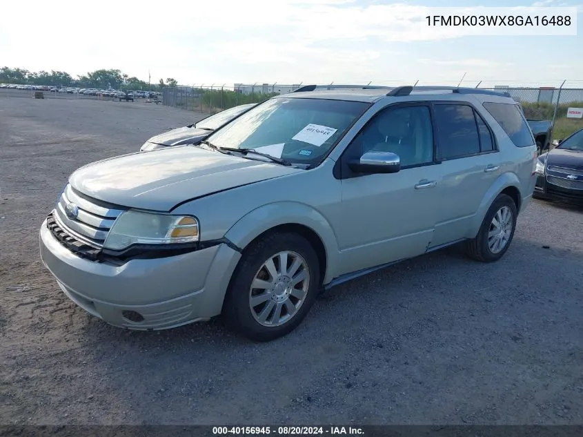 1FMDK03WX8GA16488 2008 Ford Taurus X Limited