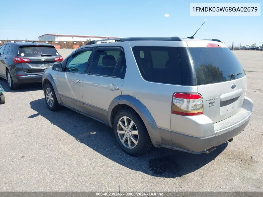 1FMDK05W68GA02679 2008 Ford Taurus X Sel