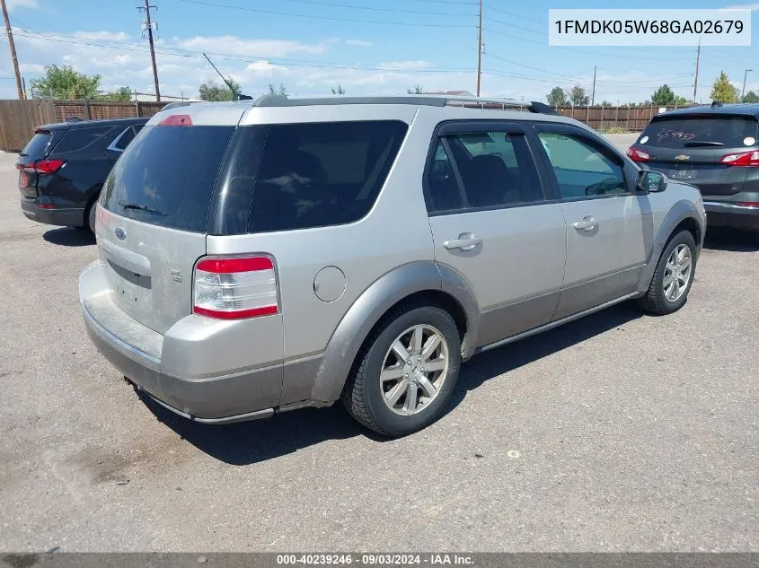 1FMDK05W68GA02679 2008 Ford Taurus X Sel