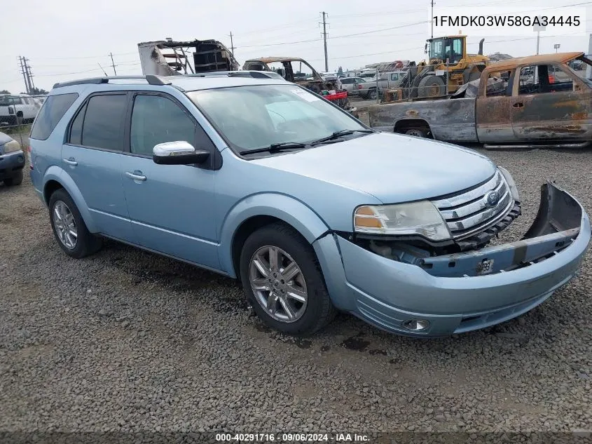 1FMDK03W58GA34445 2008 Ford Taurus X Limited