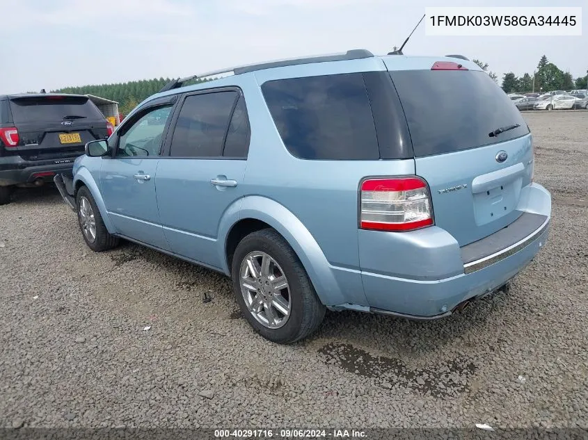 1FMDK03W58GA34445 2008 Ford Taurus X Limited