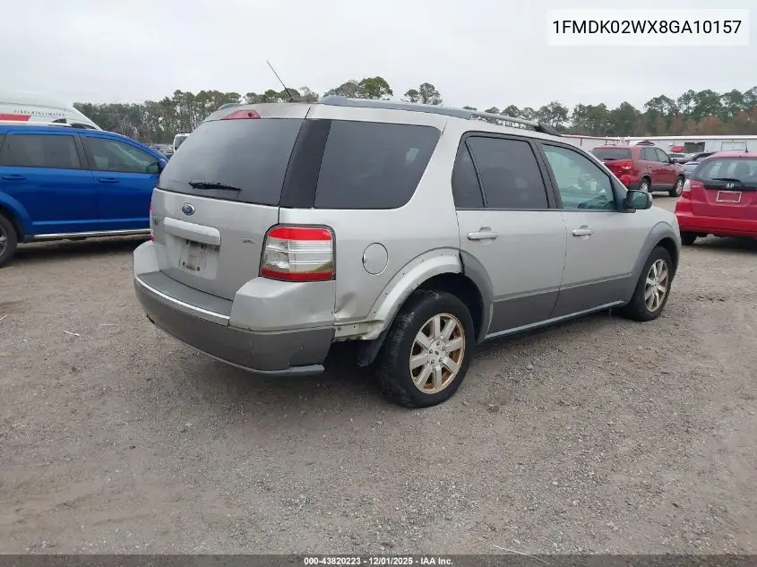 1FMDK02WX8GA10157 2008 Ford Taurus X Sel