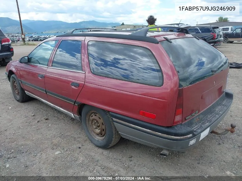 1988 Ford Taurus Gl VIN: 1FABP57U9JG246909 Lot: 39679290